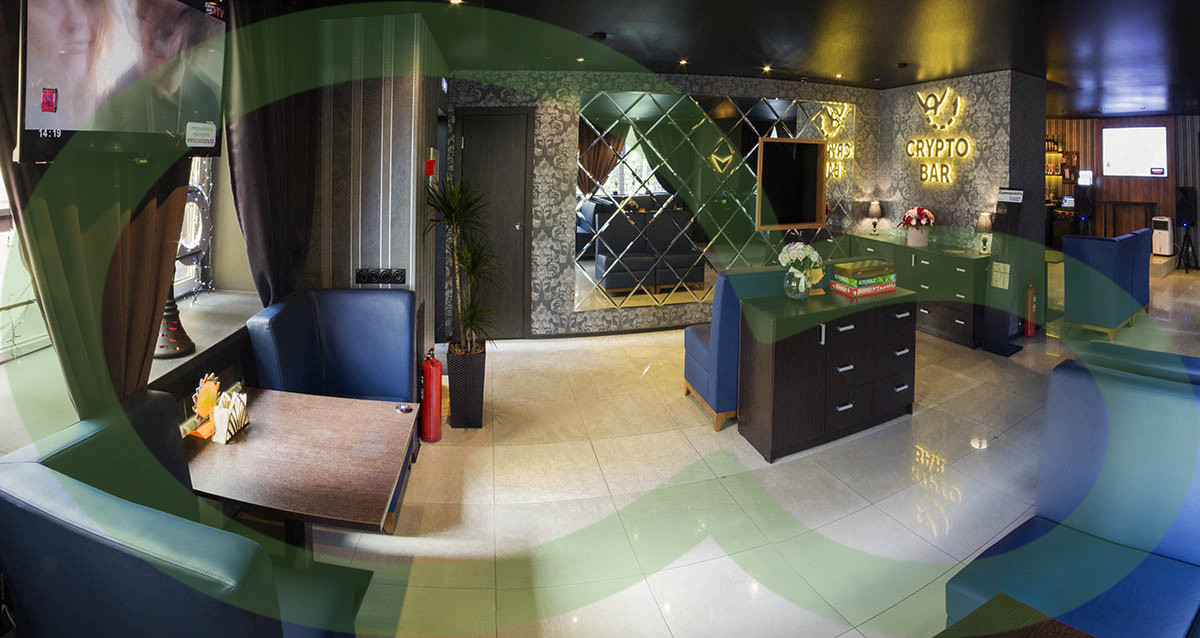 интерьер лаунж бара CRYPTO BAR
